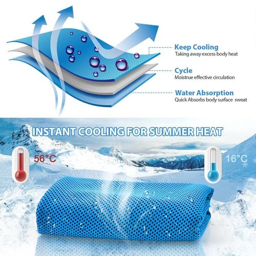4 Pack！Cooling Towel,Soft Breathable Chilly Towel