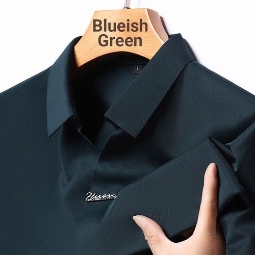 🔥SAVE 55%-2025 Fashion men's lapel breathable anti-wrinkle business T-shirt🔥