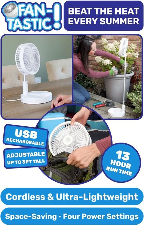 🔥🔥2025 FOLDOUT2-IN-1PORTABLE TABLETOP&FLOOR FAN🔥🔥
