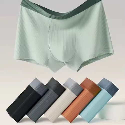 🔥🔥2 Pack-2025 Cotton Antibacterial Crotch Teen Boys Trendy Personality Boxer Shorts🔥🔥