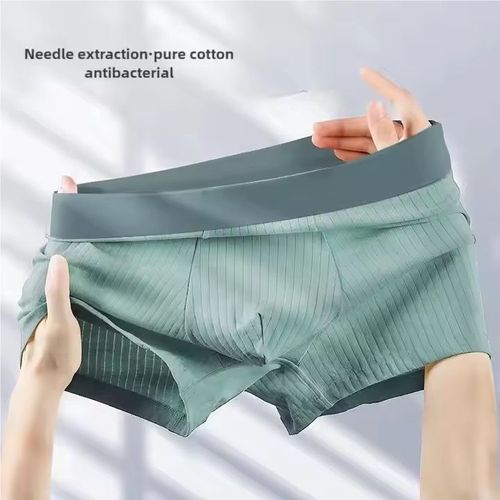 🔥🔥2 Pack-2025 Cotton Antibacterial Crotch Teen Boys Trendy Personality Boxer Shorts🔥🔥