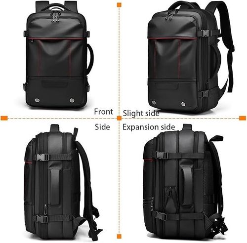 🎒60L Expandable Backpack with Air Pump Vacuum Compression Air Bag Backpack for Men and Women Business Backpack Schoolbag