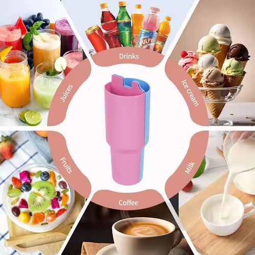 LOTUS Large Capacity Food Grade Silicone Liner 2 in 1 Beverage Separator Easy to Clean Liner Suitable for Stanley Accessories