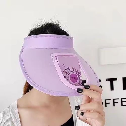 rechargeable fan cap solar panel powered hats summer beach outdoor cart on adult children visor