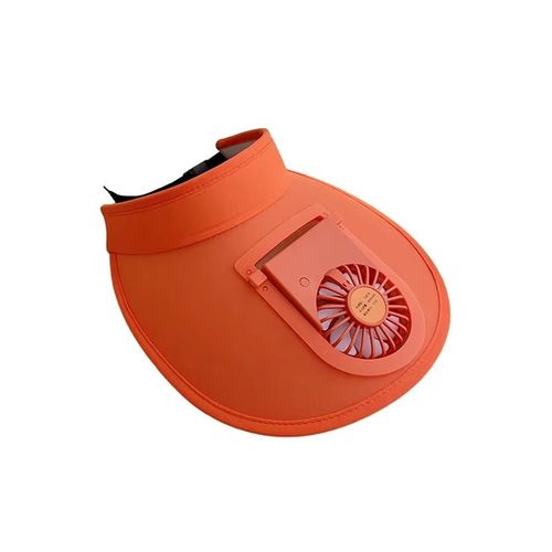 rechargeable fan cap solar panel powered hats summer beach outdoor cart on adult children visor