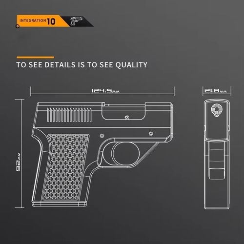 2025 Personalized cigarette case windproof inflatable gun-shaped lighter multifunctional cigarette case