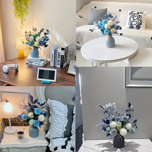 ⏰Limited time half price discount, artificial flower bouquets for decoration, silk flower arrangements, artificial flower plants, wedding bridal bouquets, table centerpieces for home decor, indoor vase flowers for tabletop decoration