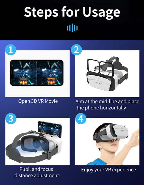 🔥Limited time 50% off 2025 High Quality 3D Virtual Reality VR Glasses for Video Games Movies