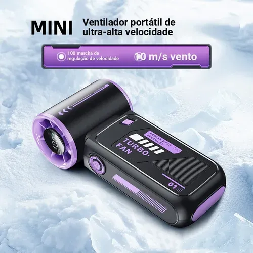 Ventilador portátil com fluxo de ar extragrandeSoprador portátil com motor turbo
