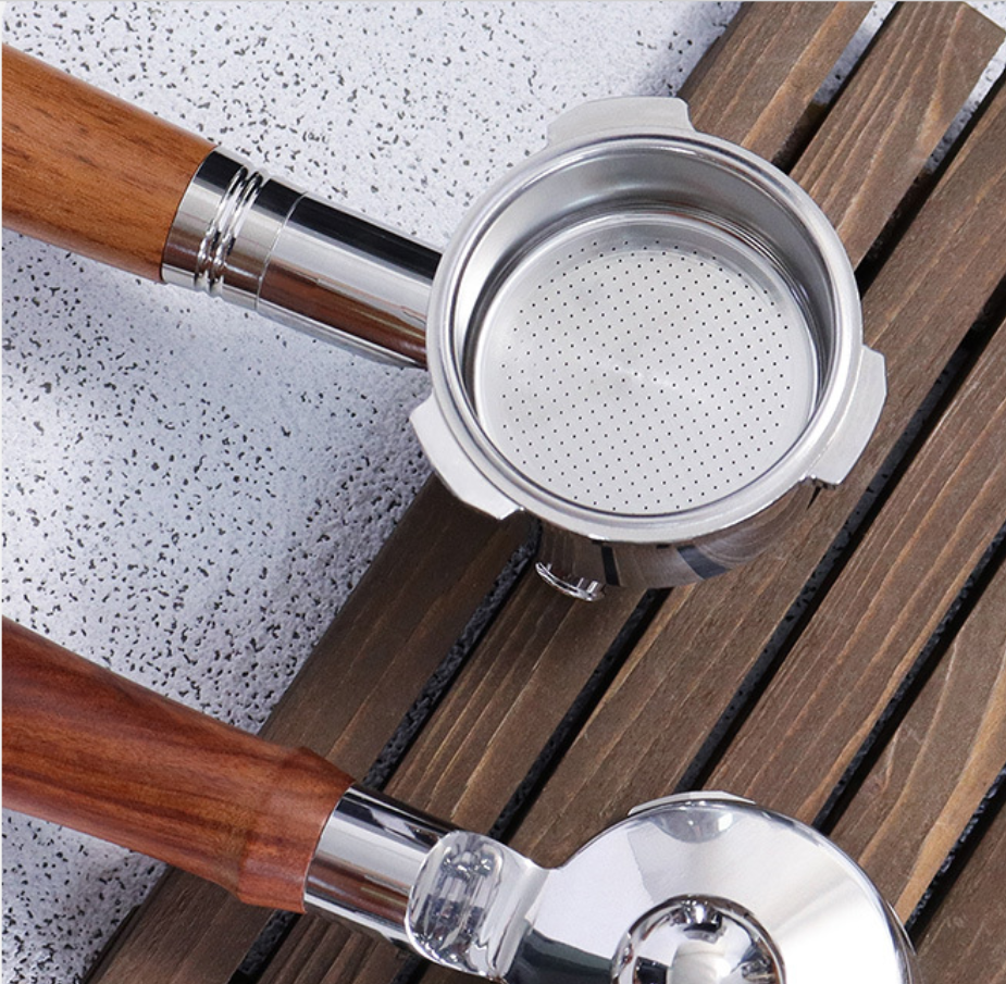 Applicable to Homix coffee machine handles: BCPYDONGLING single or double-spout coffee handles, 51MM stainless steel coffee bottom handles.