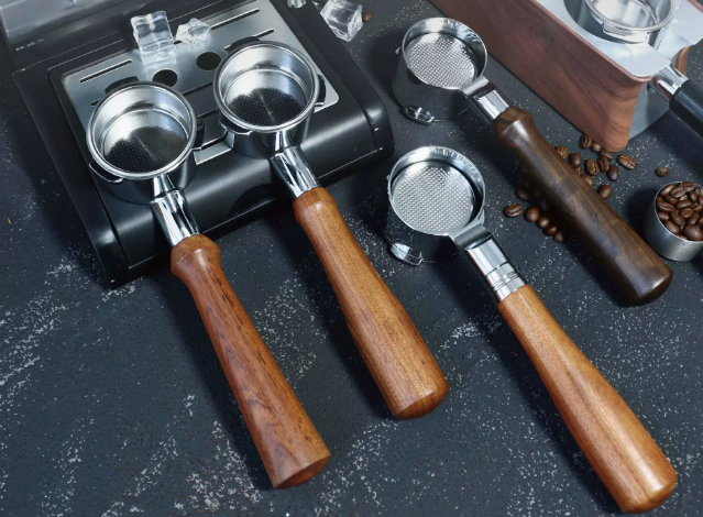 Stainless steel coffee handle, 51mm in length