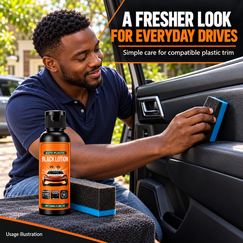 Car Plastic Trim Restorer 100 ml + Free Sponge | Teidle Kenya