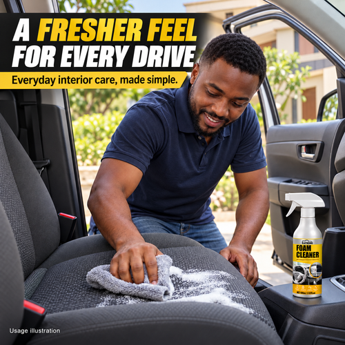RAYHONG Car Interior Foam Cleaner – Buy 1 Get 1 Free | 2 x 60 ml