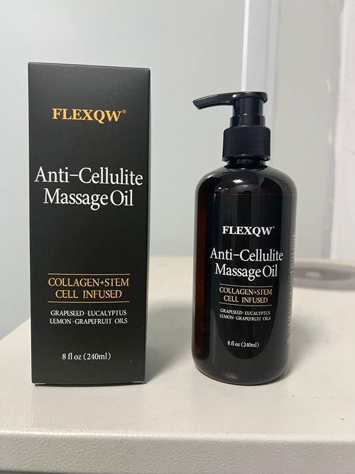 The whole family will benefit from it - Flowziax Anti-Excess Fat Massage Oil, 8 ounces - Improves the appearance of excess fat - Body care and skin care massage oil