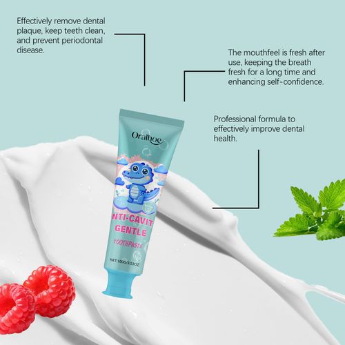 Kid's Toothpaste - fluoride-free, remineralizing - dentist formula - no taste, nano-hydroxyapatite