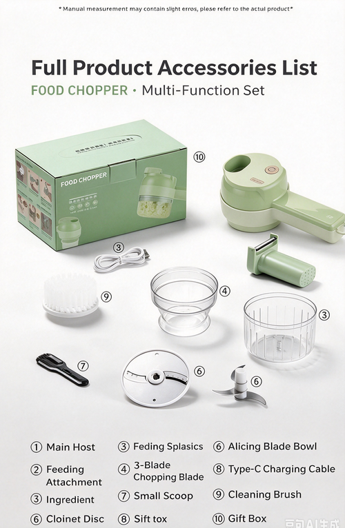 Give away a whisk！Kitchen Must-Have: The Four-in-One Electric Kitchen Cutting Tool - Save 90% of Preparation Time! Wireless Garlic Slicer and Blender, effortlessly and quickly prepare family meals.
