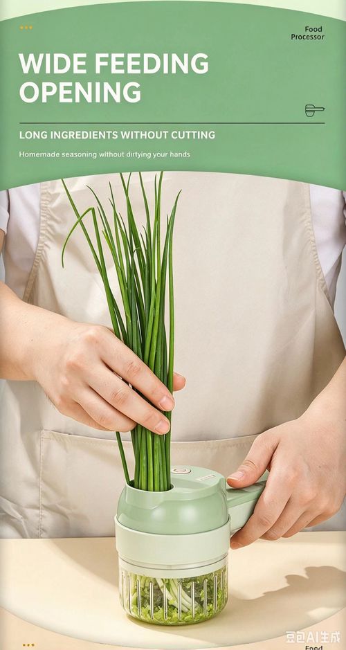 Give away a whisk！Kitchen Must-Have: The Four-in-One Electric Kitchen Cutting Tool - Save 90% of Preparation Time! Wireless Garlic Slicer and Blender, effortlessly and quickly prepare family meals.