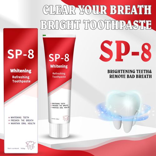 3PCS Miaofutong SP-8 Probiotic Toothpaste for Teeth Whitening & Stain Removal, Gentle Natural Formula with Fresh Mint for Adults, Stain Removal Toothpaste, Natural Toothpaste Alternative