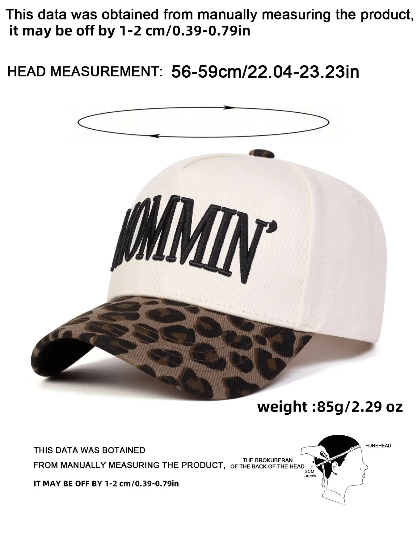 Adjustable leopard print denim cap, suitable for both men and women. Comfortable and snug fit, high-quality fashionable hat, suitable for outdoor activities, suitable for all seasons, can be used personally or given as a gift. Ideal choice for singles, couples, and lovers.