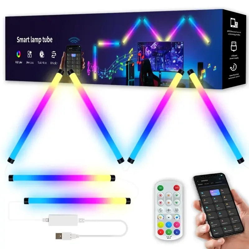 USB-Powered RGB Color-Changing LED Strip Light with App Control, Ambient Backlight for TV, Computer, Bedroom & Living Room, Decorative Neon Accent Light, Smart LED Lighting, Multi Mode LED, Great Christmas Gift, LED Neon Lights  GLOBAL PICKS