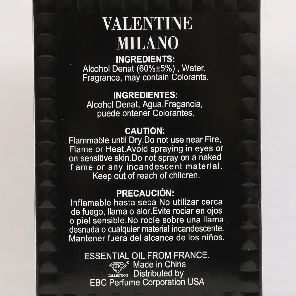 ebc Milano for Man Eau De Parfum Vaporisateur Spray 100ml 3.4fl.oz. Men's Fragrance Ideal for Daily Use