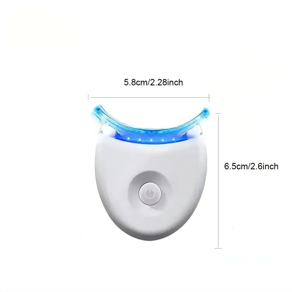 LED Teeth Whitening Kit, Teeth Whitener, 1 Set with LED Accelerator Light and Carbamide Peroxide Gel, Safe and Effective Enamel-Friendly Dental Care Set -GLOBAL PICKS
