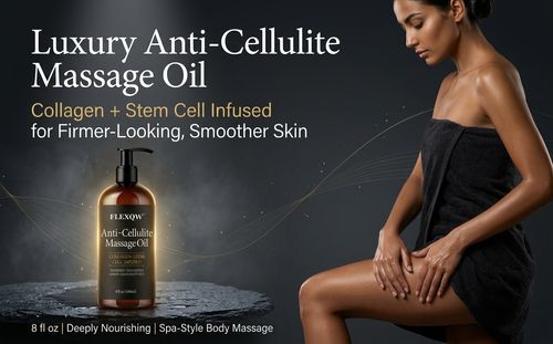 The whole family will benefit from it - Flowziax Anti-Excess Fat Massage Oil, 8 ounces - Improves the appearance of excess fat - Body care and skin care massage oil