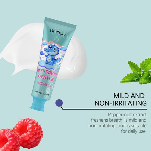 Kid's Toothpaste - fluoride-free, remineralizing - dentist formula - no taste, nano-hydroxyapatite