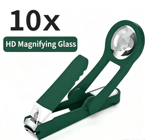 Magnifying Glass Nail Clipper Stainless Steel Portable Nail Cutter For Home Travel