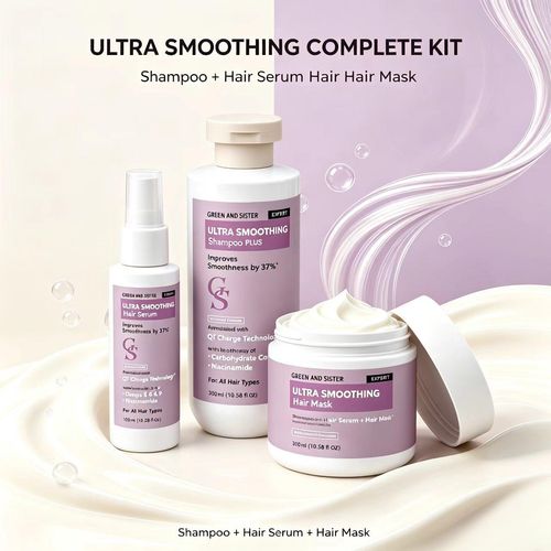 OEM Super Smooth Hair Care Set - Shampoo, Conditioner + Hair Mask