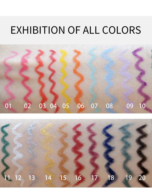 6PCS Creme Gel Liner - Waterproof 18HR Longevity Super Creamy Matte Smooth Gel Eyeliner for Easy Blending & Super Pigmented Shades 0.2g*6