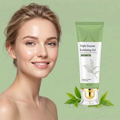 Green Tea Exfoliating Gel – Gentle Face & Body Scrub, Dead Skin Remover, Pore Purifying, Blackhead Control, Brightening & Hydrating, All-Skin-Type Daily Cleanser 100ml