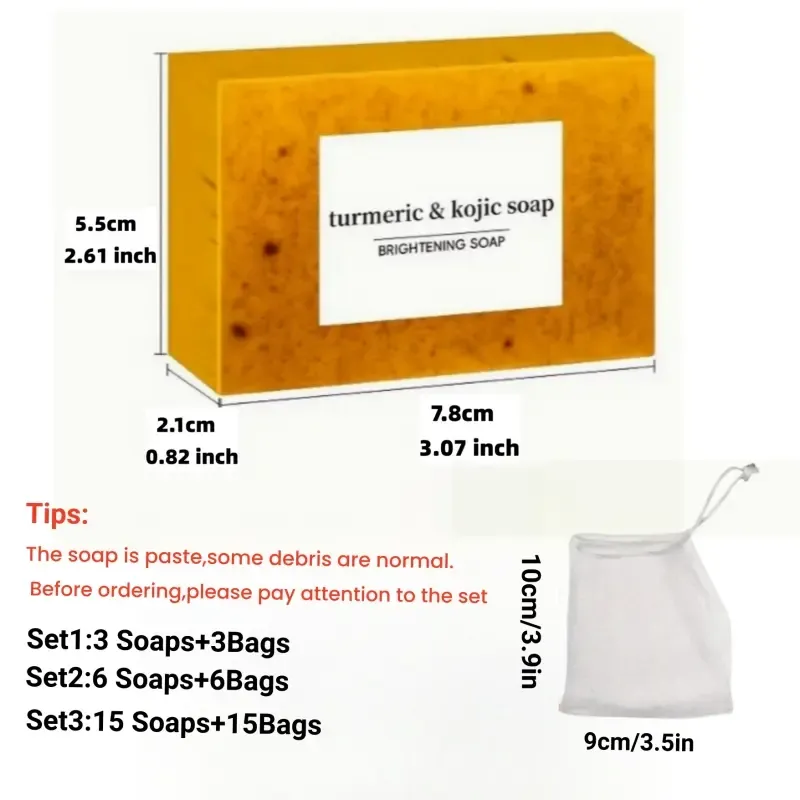 Lemon Turmeric & Kojic Acid Soap Bar