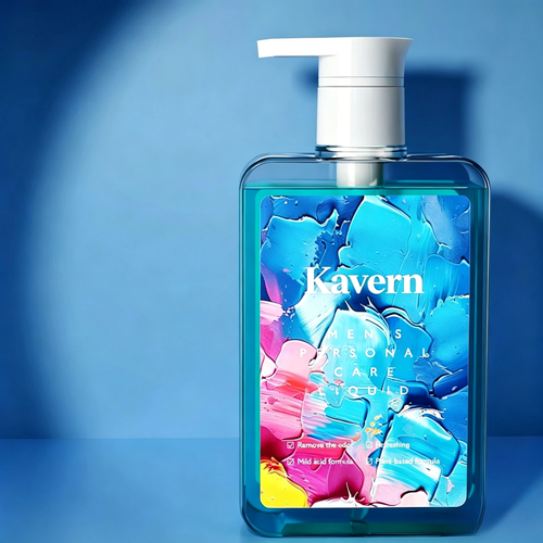 Kavern Men's Private Care Set - Plant-based body care with balanced pH, gentle formula, fragrant scent, effectively reduces body odor, soothes itching, and provides long-lasting freshness. Essential item for any man.