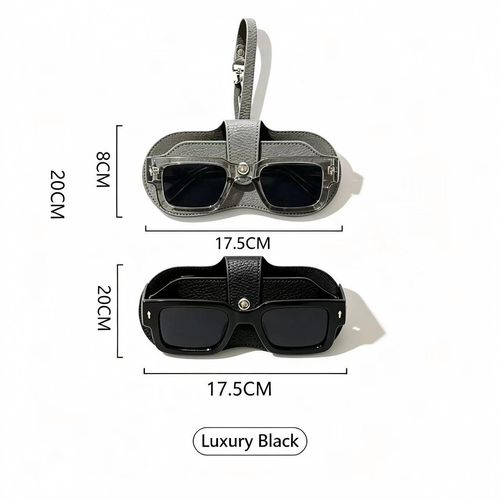 Buy one, get one free! Buy sunglasses and get a lens storage box included. Retro thick-framed square sunglasses in 2 pairs, 2 storage boxes included. The ultimate value king! Suitable for both men and women. Thick black transparent plastic frames with metal details, UV400 anti-glare PC lenses. Perfect for beach parties. High-quality sunglasses, the best gift.