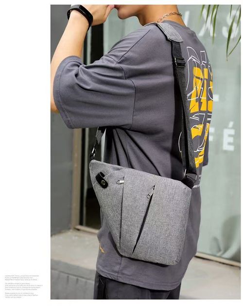 Anti‑Theft Chest Sling Bag, Lightweight Polyester Crossbody Shoulder Bag For Men Daily Travel