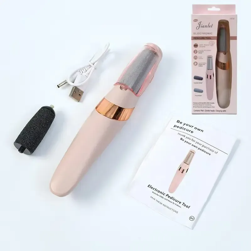 Electric Feet Callus Remover with 2 Counts Foot Care Cream - Effortless Callus Removal for Smooth Comfortable Use Ideal for Daily Foot Care