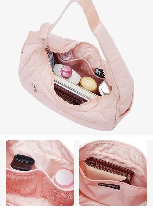 WESTBRONCO Crescent Shoulder Bag Viral Small Puffy Fashion Stylish with 2 Side Pockets Adjustable Strap for Women Waterproof Lightweight Travel Gym Dating Elegant Commuter Bag Purse for Summer Trendy Gift for Her Mom BackToSchool tiktokshopbacktoschool