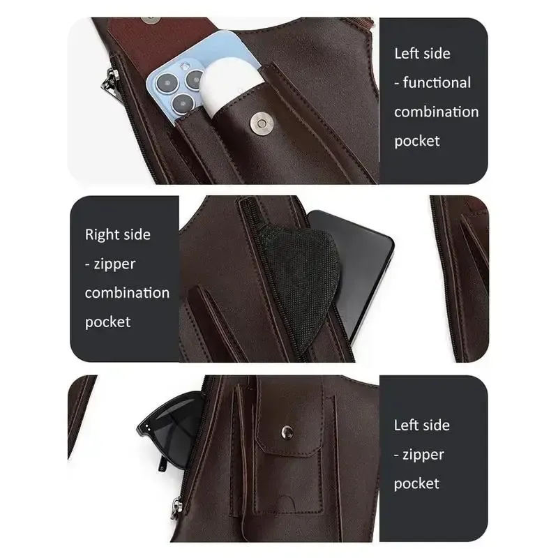 WUBYHIT Adjustable Underarm Shoulder Bag for Men and Women- Anti-theft Hidden Storage for Cell Phones and Other Hunting and Outdoor Gear, High-Quality Faux Leather  PU Leather,Christmas first choice, best holiday gift outdoorfun Wing Bag