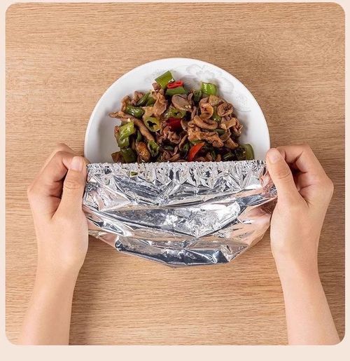 100PCS Disposable Aluminum Foil Food Covers, Kitchenware Cookware Accessory for Home Dining Table Food Containers, High-Quality Heat Retention and Freshness Preservation