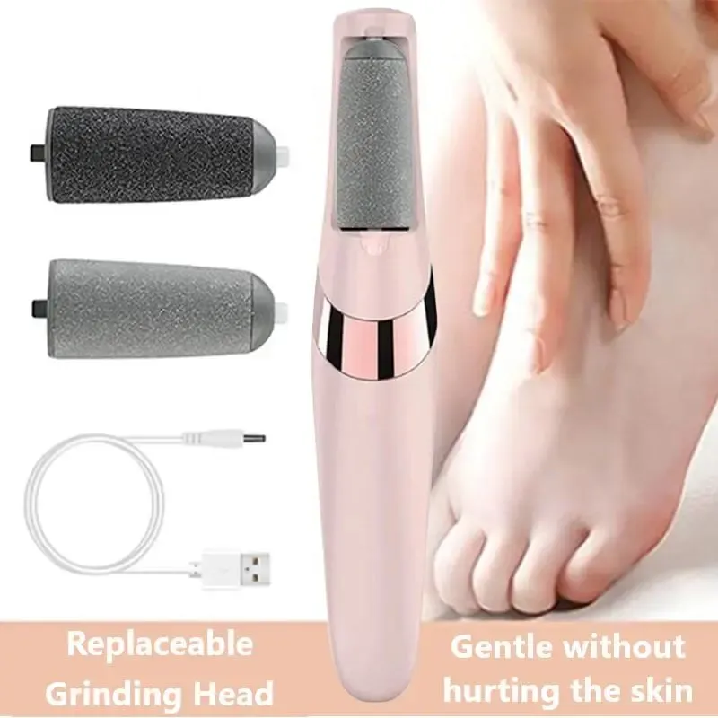 Electric Feet Callus Remover with 2 Counts Foot Care Cream - Effortless Callus Removal for Smooth Comfortable Use Ideal for Daily Foot Care