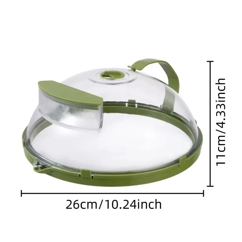 2PCS of them are more cost-effective! Microwave Splatter Cover with Water Steamer, 10 inch Clear Microwave Plate Cover Lid for Food, Kitchen Gadgets Accessories for Microwave Oven Kitchenware Utensils
