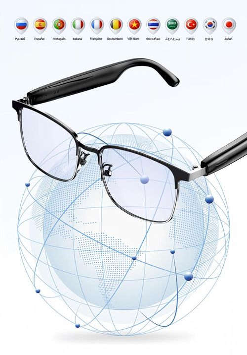 AI Interpretation Smart Glasses,160 Languages, Chat GPT,Audio Glasses for Men And Women,Microphone And Speaker, HD Voice Calls And HIFI Music Quality,Hands-Free Calling,Color Changing Lens, Suitable for Riding,Driving,Travel,Easter gift