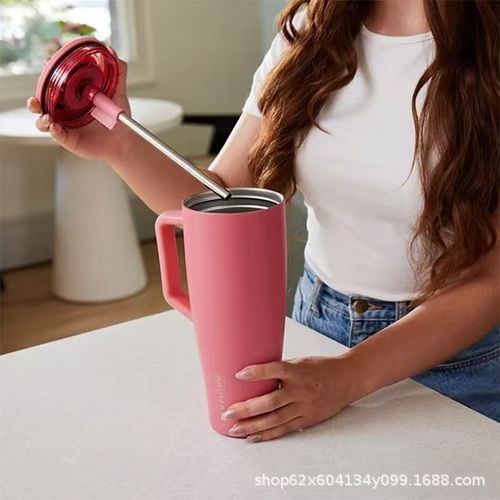 BrüMate Era Tumbler with Handle and Straw | 40oz, 30oz, 20oz Sizes | 100% Leakproof Insulated Tumbler | Keeps Ice 24+ Hours | Cup Holder Friendly Base Mug