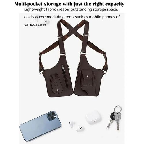 WUBYHIT Adjustable Underarm Shoulder Bag for Men and Women- Anti-theft Hidden Storage for Cell Phones and Other Hunting and Outdoor Gear, High-Quality Faux Leather  PU Leather,Christmas first choice, best holiday gift outdoorfun Wing Bag