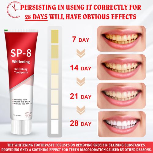 3PCS Miaofutong SP-8 Probiotic Toothpaste for Teeth Whitening & Stain Removal, Gentle Natural Formula with Fresh Mint for Adults, Stain Removal Toothpaste, Natural Toothpaste Alternative