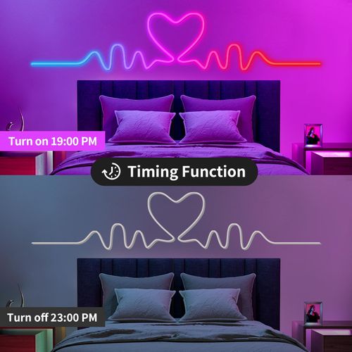 USB-Powered RGB Color-Changing LED Strip Light with App Control, Ambient Backlight for TV, Computer, Bedroom & Living Room, Decorative Neon Accent Light, Smart LED Lighting, Multi Mode LED, Great Christmas Gift, LED Neon Lights  GLOBAL PICKS