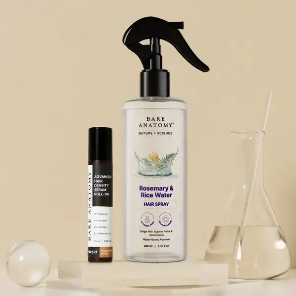 Nature x Science Rosemary Water and Rice Water |100% Natural Extract | Soft & Smooth Hair Non-Greasy & Fast Absorbing | 200 ml