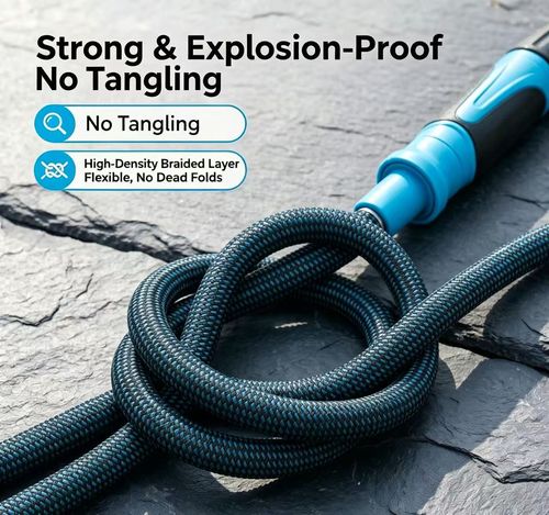 10M High Pressure Water Spray Gun, Explosion-proof Flexible Garden Hose for Car Washing, Watering & Floor Cleaning