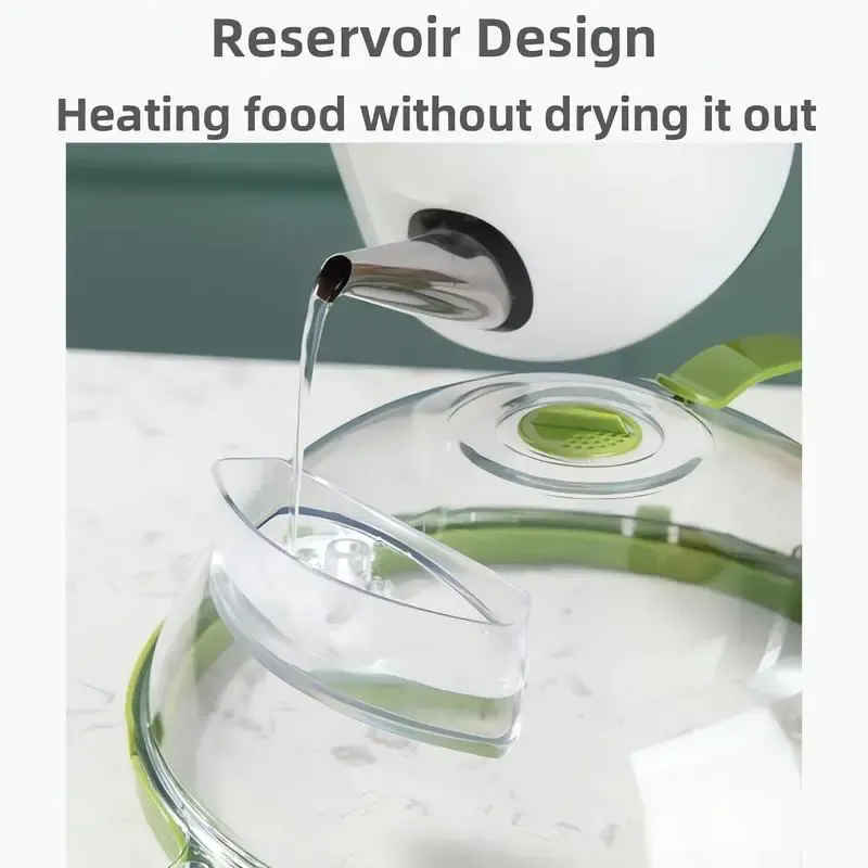 2PCS of them are more cost-effective! Microwave Splatter Cover with Water Steamer, 10 inch Clear Microwave Plate Cover Lid for Food, Kitchen Gadgets Accessories for Microwave Oven Kitchenware Utensils